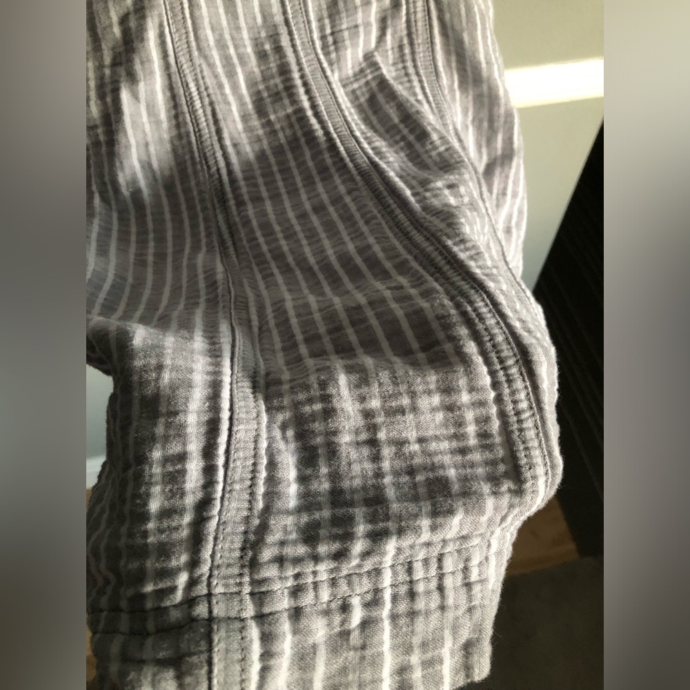 Free People Linen Overall Striped Mini Dress - Picture 8 of 11